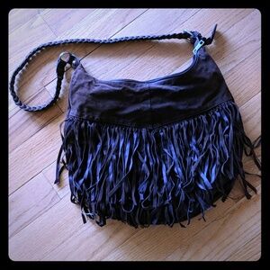 Brown Fringe boho bag